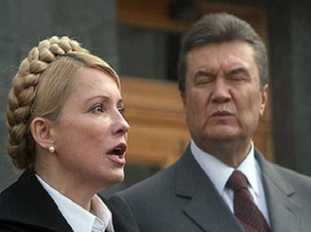 Юлия Тимошенко и Виктор Янукович. Фото: http://212.ua