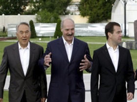 Лидеры стран таможенного союза. Фото с сайта www.vesti.kz