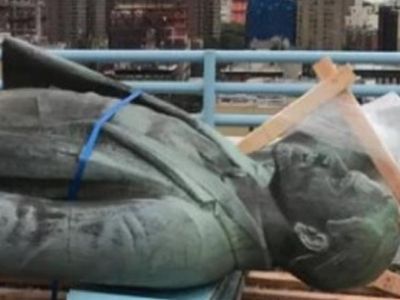 Статуя Ленина в Нью-Йорке. Фото: podrobnosti.ua