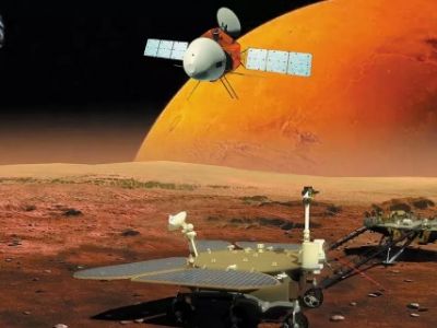 Миссия "Тяньвэнь-1" ("Вопросы к Небесам") к Марсу. Иллюстрация: cnet.com