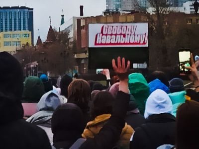 Акция в поддержку Навального. Фото: Владимир Лапкин, Каспаров.Ru